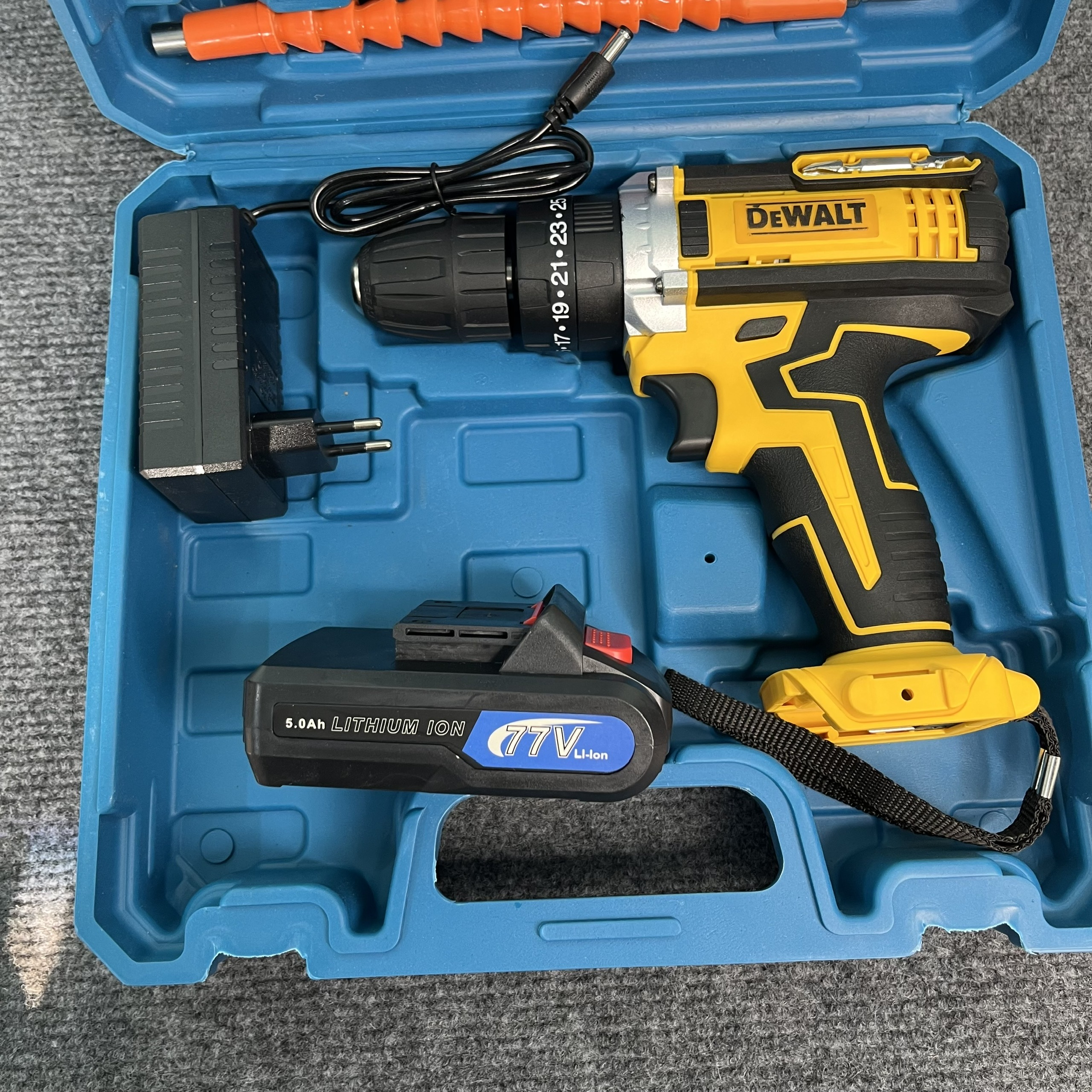 Máy khoan pin 36V, 72V, 77V DEWALT 3 chức năng có búa - Chuyên Khoan tường, Khoan sắt, Khoan gỗ, Bắt vít, Vặn ốc