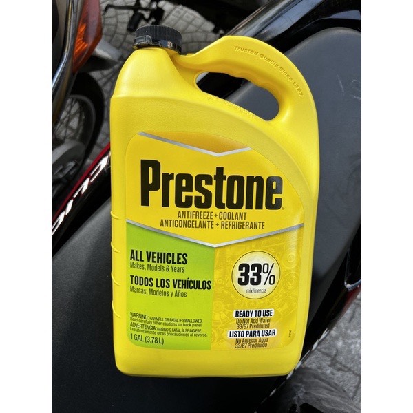 NƯỚC ( xanh ) GIẢI NHIỆT , LÀM MÁT ĐỘNG CƠ PRESTONE 3,78L