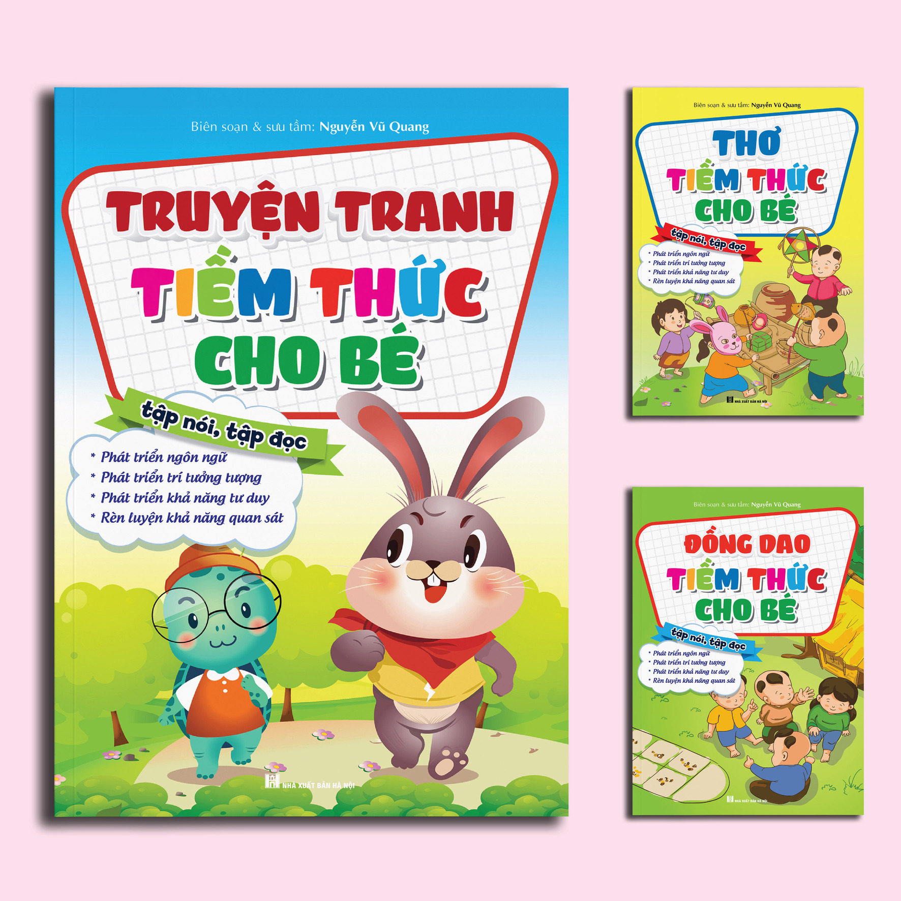 Sách - Bộ 3 cuốn Truyện - Thơ - Đồng dao Tiềm thức cho bé (giúp bé sáng dạ, đọc, nói nhanh)