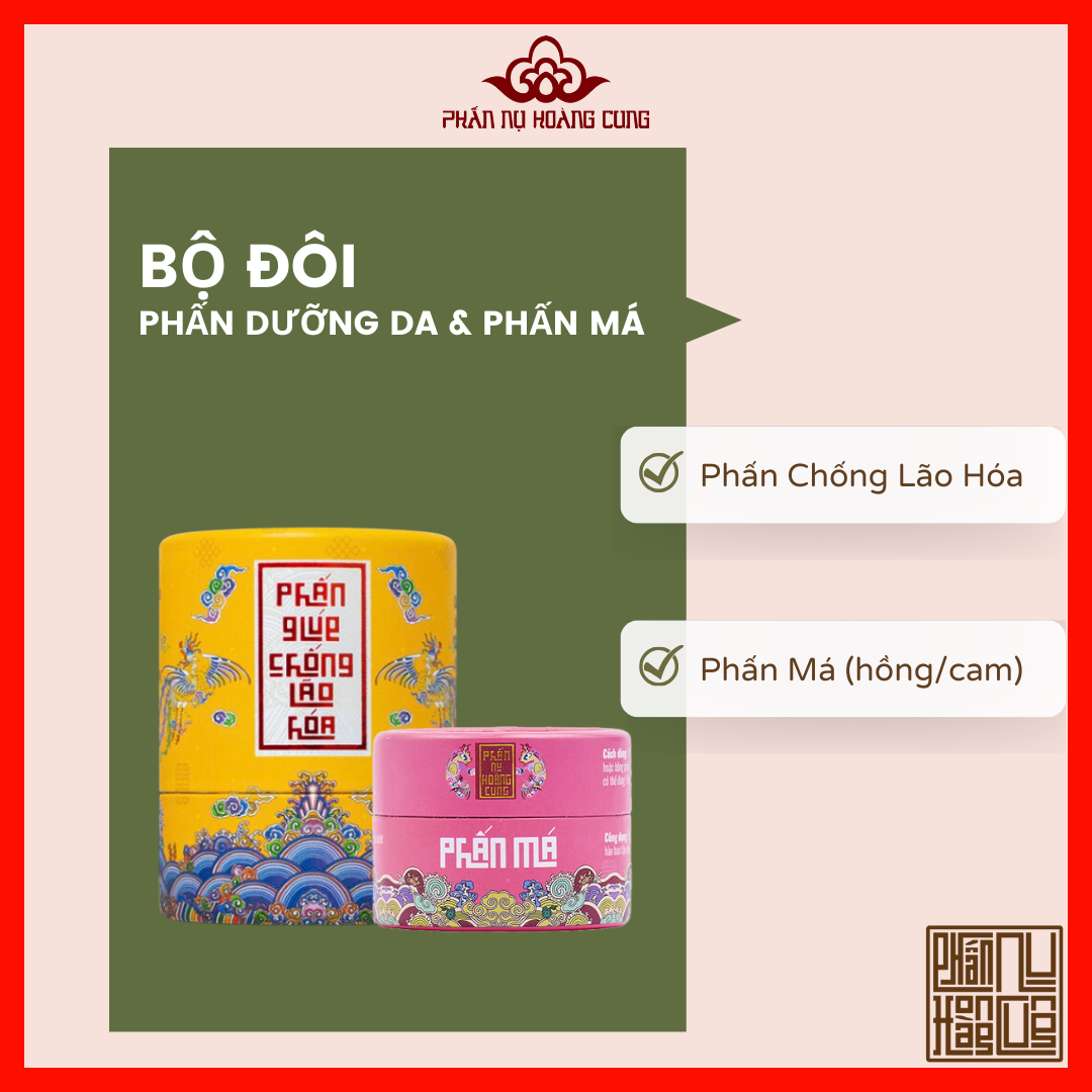 Bộ Đôi Phấn Chống Lão Hóa Và  Phấn Má  Hồng, Chăm sóc da mặt, Làm đẹp, Phấn Nụ Hoàng Cung