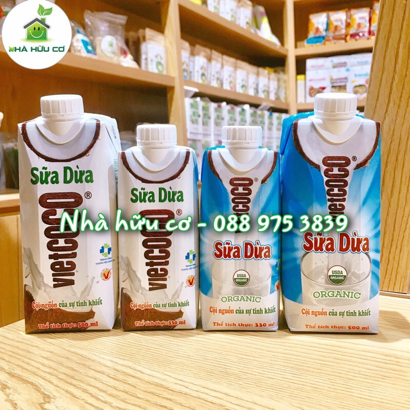 Sữa dừa hữu cơ Vietcoco/ sữa dừa nguyên chất Vietcoco - Sữa dừa 500ml