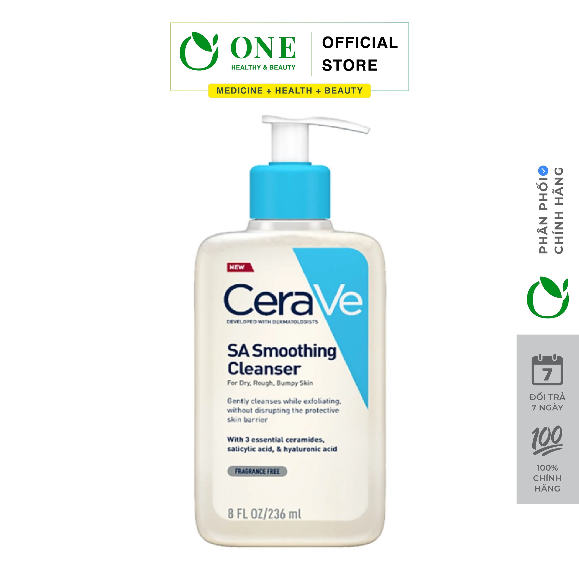 Sữa rửa mặt CeraVe SA Smoothing Cleanser 236ml