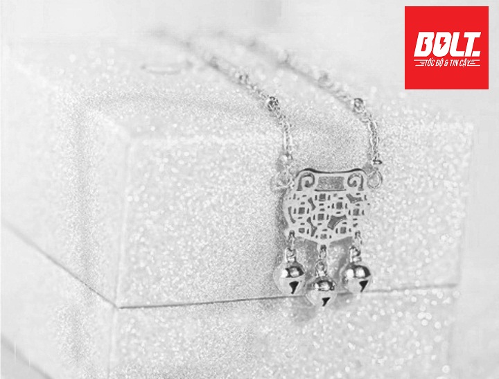 [HCM]Lắc tay titan khánh kim tiền may mắn màu trắng BU#80 - Bolt Unicolour Betta