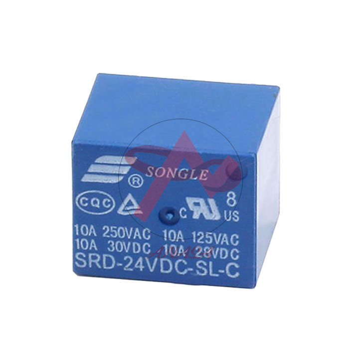 Relay 24v 10a 5 chân srd-24vdc-sl-c