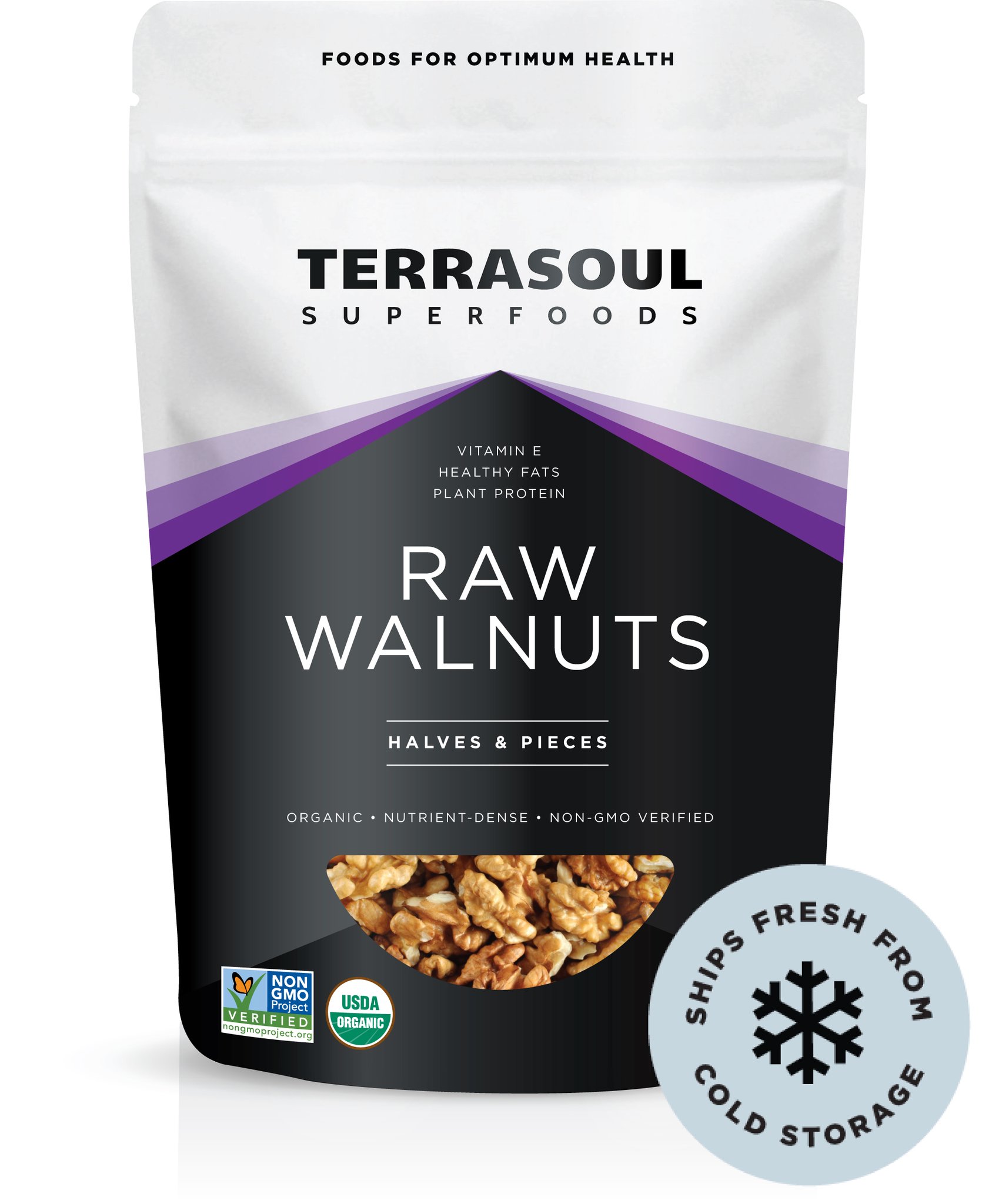 Hạt óc chó hữu cơ Terrasoul Superfoods - 454gr