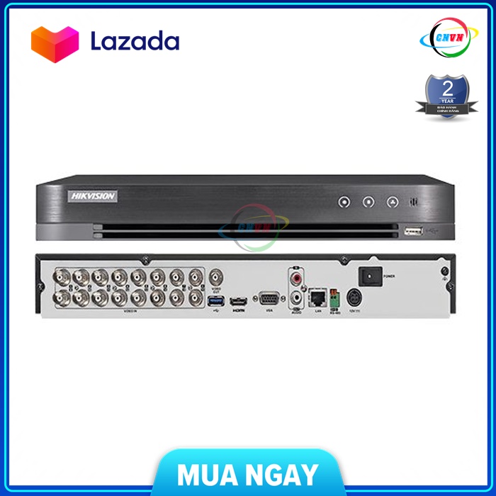Đầu ghi hd-tvi dvr 16 kênh hikvision ds-7216hqhi-k2 - công nghệ việt nam