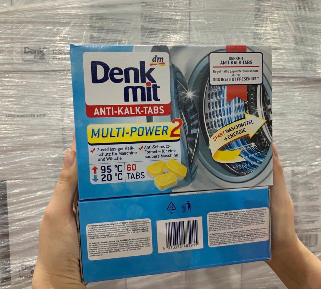 Tách lẻ 20 viên Denk Mit- Viên tẩy lồng máy giặt siêu sạch, khử mùi hiệu quả Denk Mit - Đăng Thuý Authentic