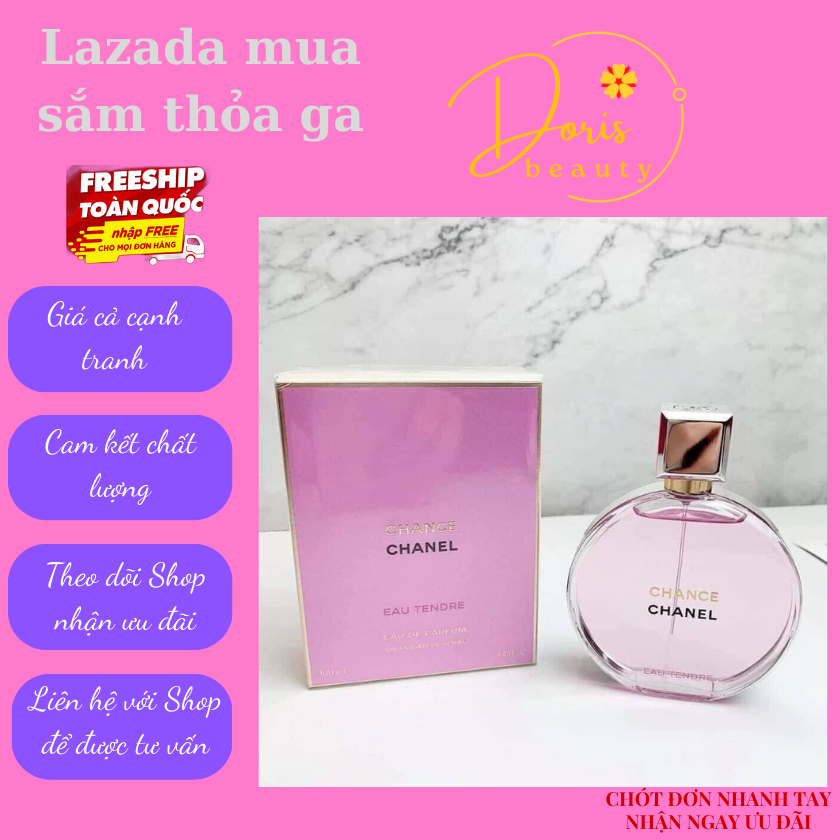 Nước hoa nữ chanel chance eau tendre 100ml