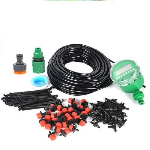 Bộ tưới cây 20 đầu 8 tia kèm đồng hồ pin hẹn giờ tưới tự động