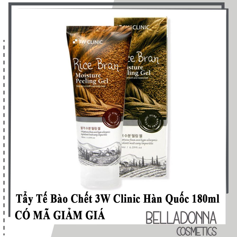 [HCM]Tẩy tế bào chết 3w Clinic Rice Bran Moiture Peeling Gel 180ml