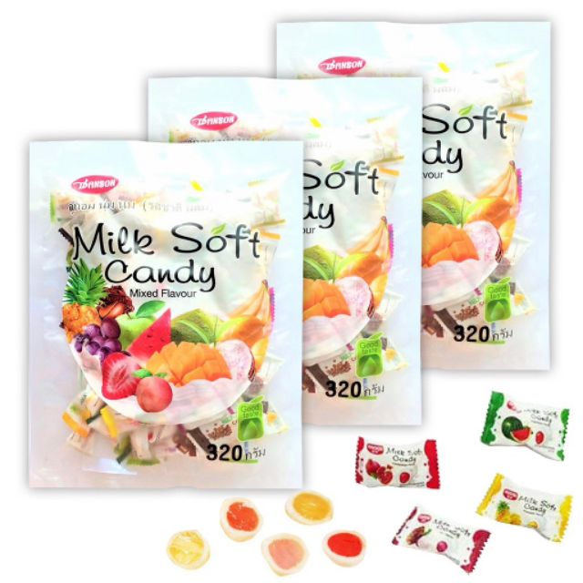 Kẹo dẻo thái lan milk soft candy hương trái cây