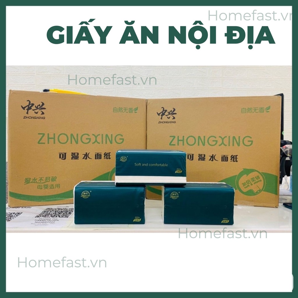 Giấy ăn nội địa Trung Quốc, giấy ăn siêu loại đẹp mềm mịn, giấy ăn rút cực dai - HF022