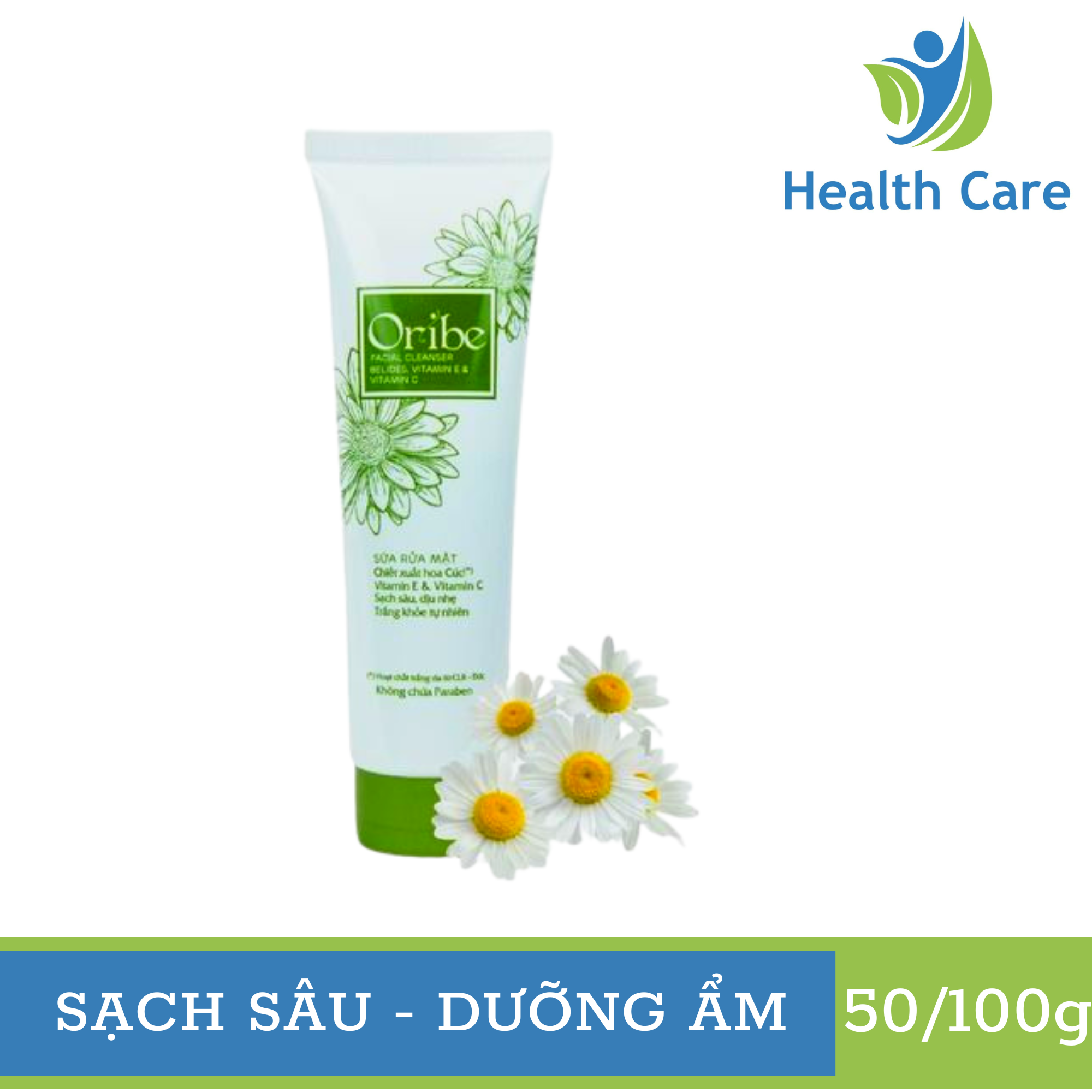 Sữa rửa mặt dưỡng ẩm, làm sạch sâu chiết xuất hoa cúc - oribe 50g/100g