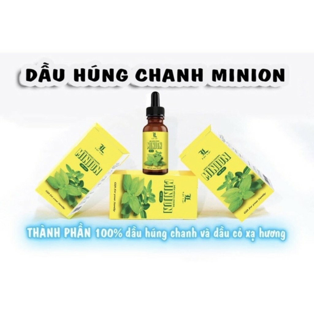 Dầu húng chanh nguyên chất tự nhiên MINION