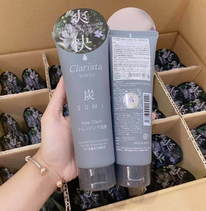 SỮA RỬA MẶT TẠO BỌT THAN HOẠT TÍNH CLARISTA TOKYO CHARCOAL 2IN1 FACIAL FOAM 160G CHÍNH HÃNG  - SẢN PHẨM CHẤT LƯỢNG ĐƯỢC NGƯỜI DÙNG ĐÁNH GIÁ CAO, HÀNG HOT TRÊN THỊ TRƯỜNG HIỆN NAY, CÙNG TRẢI NGHIỆM NHÉ