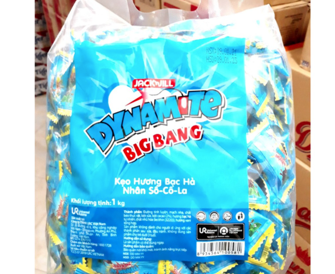 Kẹo Hương Bạc Hà Nhân Sô Cô La Dynamite Túi 1kg