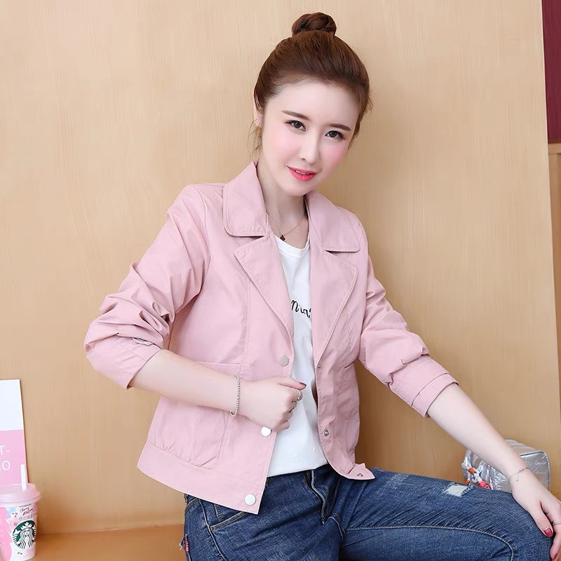 Áo khoác kaki nữ cổ vest thời trang siêu đẹp