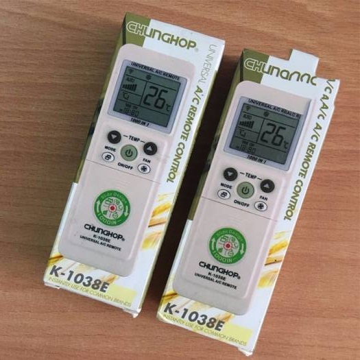 Điều khiển điều hòa đa năng Chunghop K-1038E