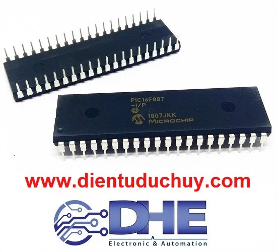 Vi điều khiển pic 16f887 - dip40 8bit microchip, hàng chính hãng, yên tâm sử dụng