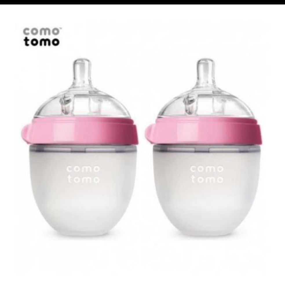 Bộ 2 bình sữa comotomo 150ml/250ml đủ 2 màu xanh/hồng