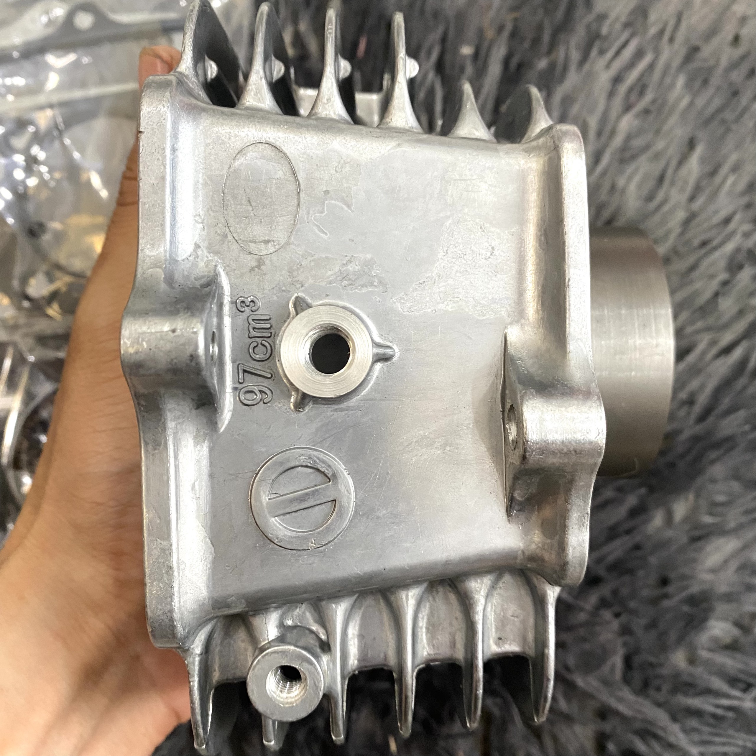 Lòng nhôm wave dream 67 cup ... dài 69 72 trái 54 ful piston bạc ron - xi lanh