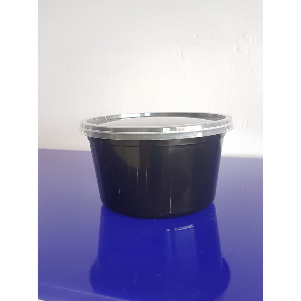 50 Hộp nhựa tròn Đen Microwave 500ml ( Thuận Lợi)