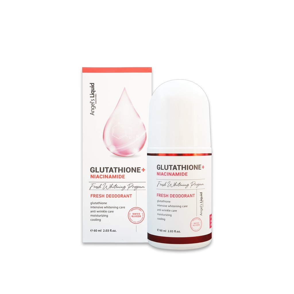 LĂN N&Aacute;CH Mờ Th&acirc;m, Dưỡng Trắng Da ANGEL'S LIQUID Glutathione PLUS Niacinamide Fresh Deodorant -60ml