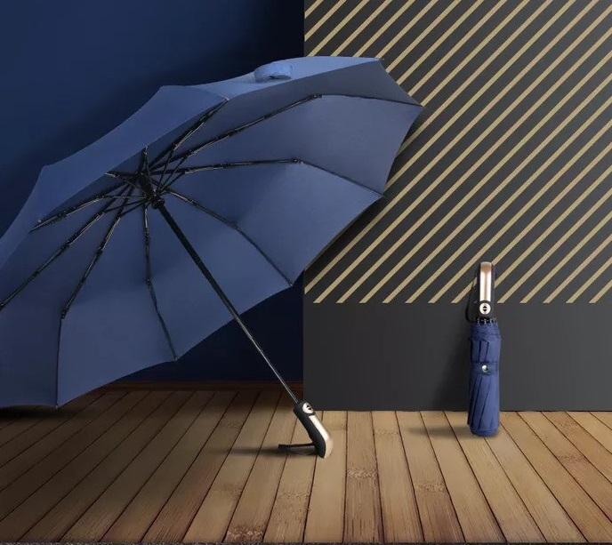 Dù đi mưa cao cấp đóng mở tự động 2 chiều cỡ lớn đường kính 120 cm màu đen, màu đỏ, màu xanh đen shopaha247