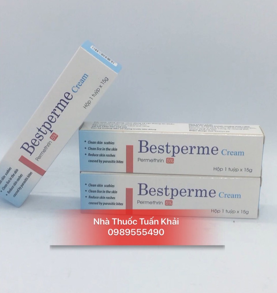 Kem Bôi Ghẻ, Rận, Chấy BESTPERME / BESTPEME  - 15g