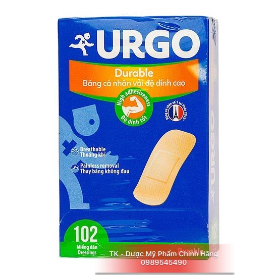 Urgo - băng dính cá nhân - hộp 102 miếng