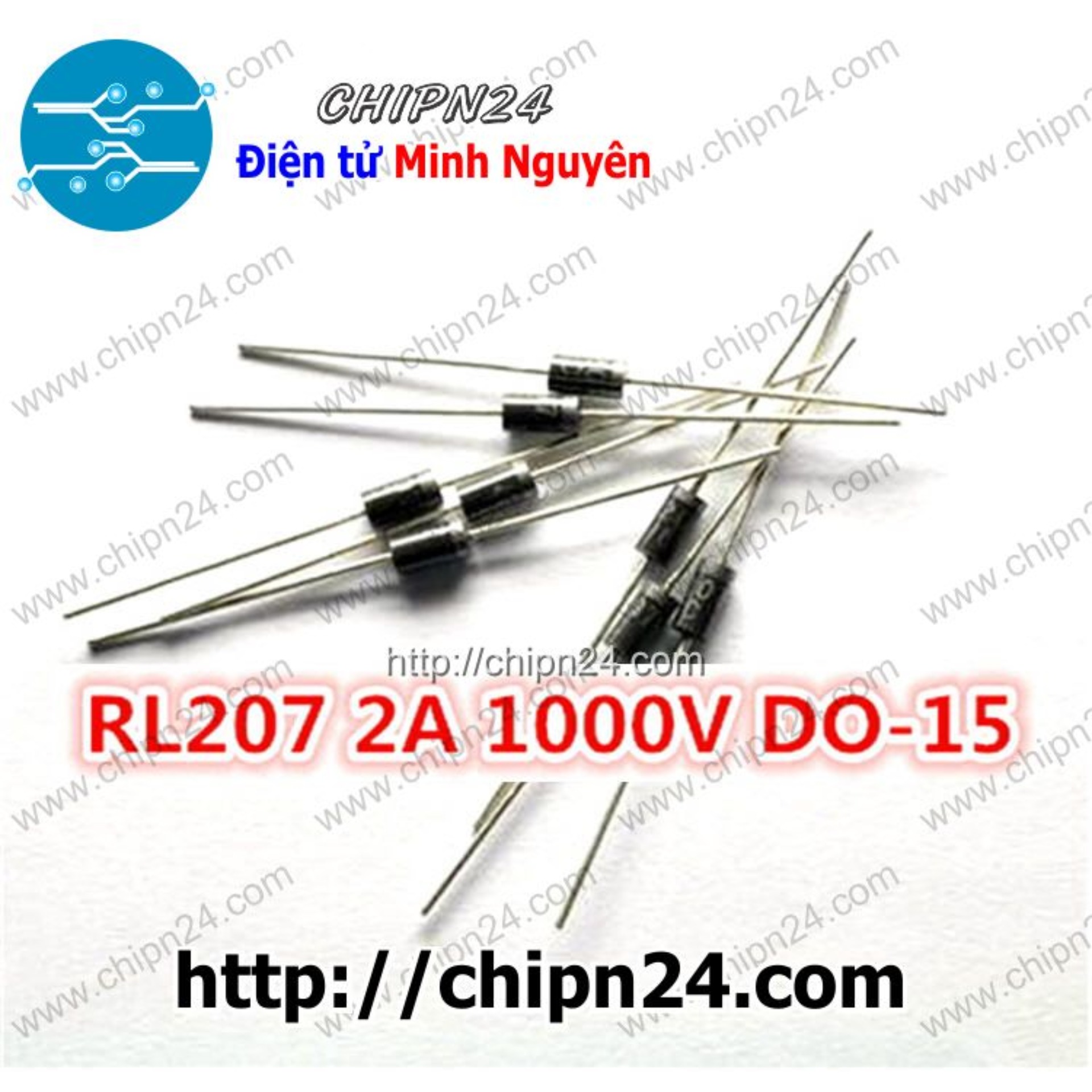 Diode rl207 dip 2a 1000v