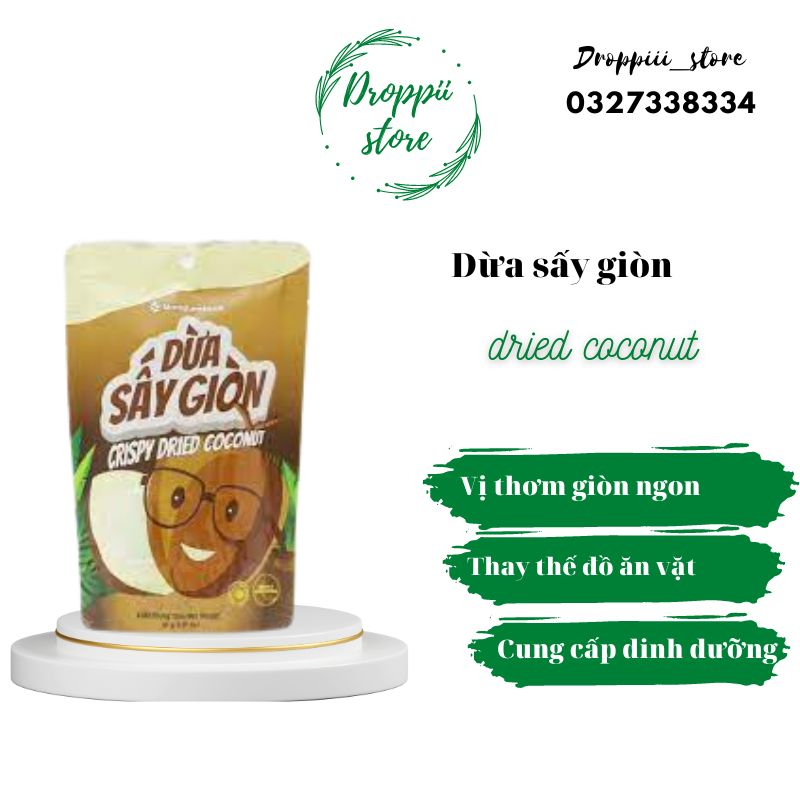 Dừa sấy giòn nlf 45gr....