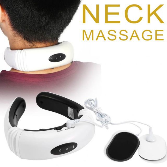 Máy Massage Cổ Thông Minh Chữ C - Máy trị liệu rung thư giãn đầu cổ văn phòng tiện lợi, máy matxa thông minh ,Máy massage cổ vai gáy Xung Điện Từ Cao Cấp Bảo Hành 12 Tháng