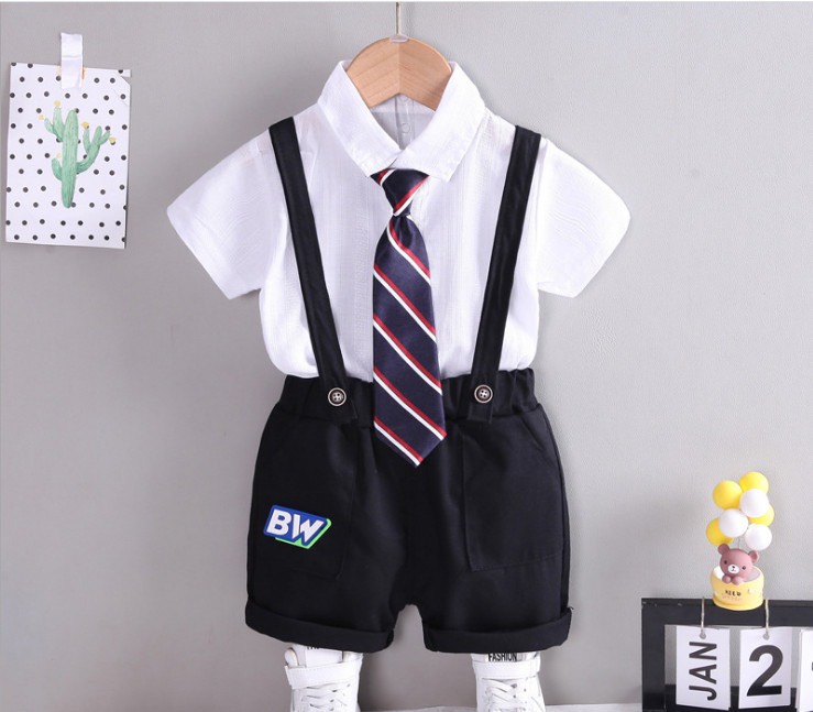 Sét công tử cà vạt bé trai bảnh bao 6-18kg