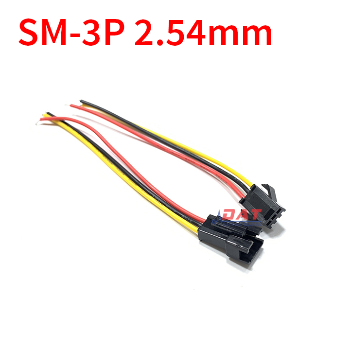 Cặp Jack Kết Nối 3 Pin SM-3P 2.54mm 22AWG 20cm