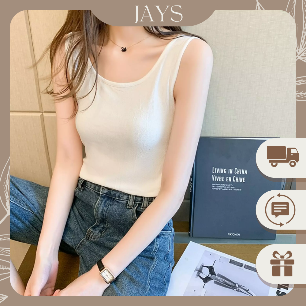 HOÀN TIỀN 20% - [1K Duy Nhất 12H-20H 24.2] Áo Ba Lỗ Nữ Croptop Chất Thun Cao Cấp Dáng Vừa Trơn Màu Basic Phong Cách Cá Tính Trẻ Trung Thời Trang JayStore TOP NU 020V1