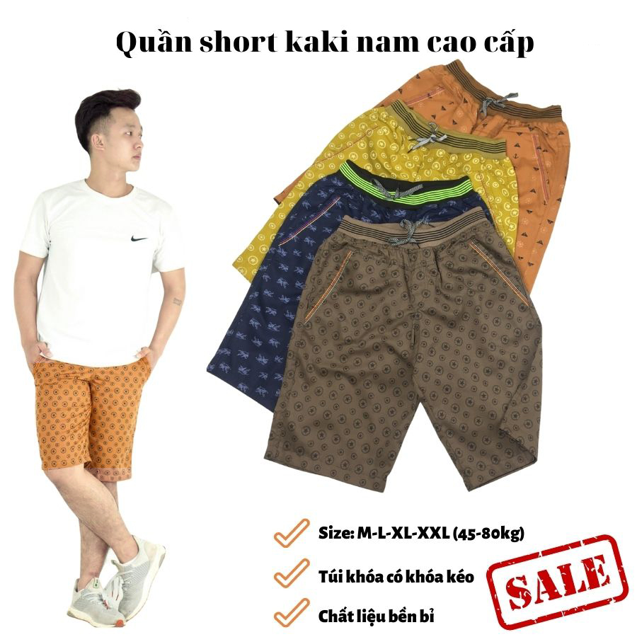 Quần Đùi Nam - Quần Short Kaki Nam - Quần Ngủ Nam Chun Co Giãn Kiểu Dáng Thời Trang Từ Có Size 45-85kg Hàng Việt Nam Chất Lượng Cao Cấp