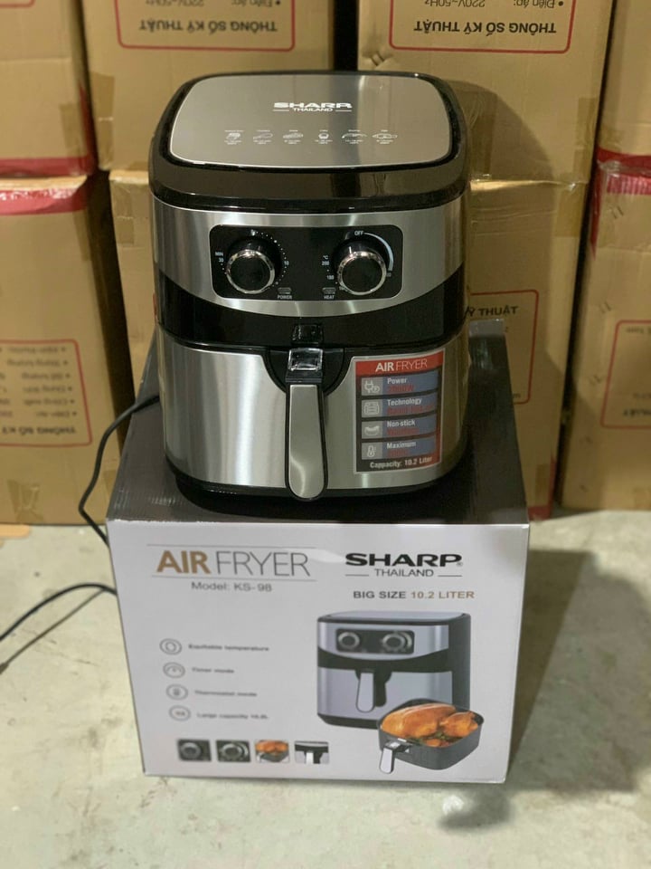 Nồi chiên không dầu Sharp 10.2L Nhập khẩu Thái Lan