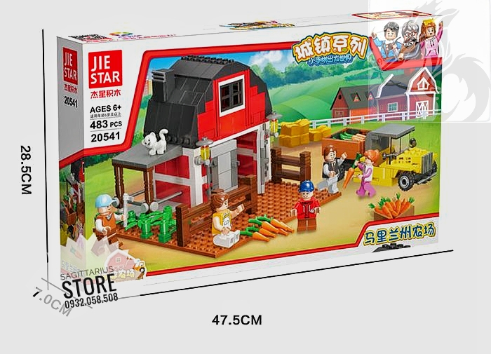 HCMBộ Lego Jie Star 20541 Lắp Ráp Nông Trại Của Mary - MaryLand Farm  483
