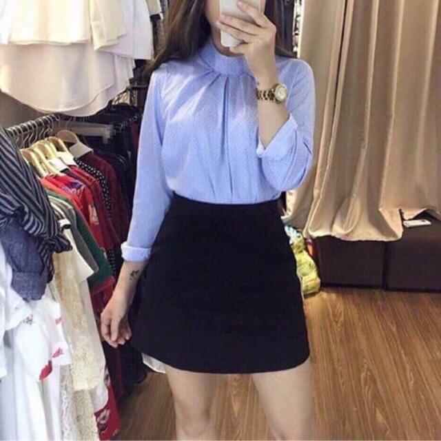 Chân váy chữ a dáng ngắn vải dày mịn co giãn thoải mái đảm bảo đẹp