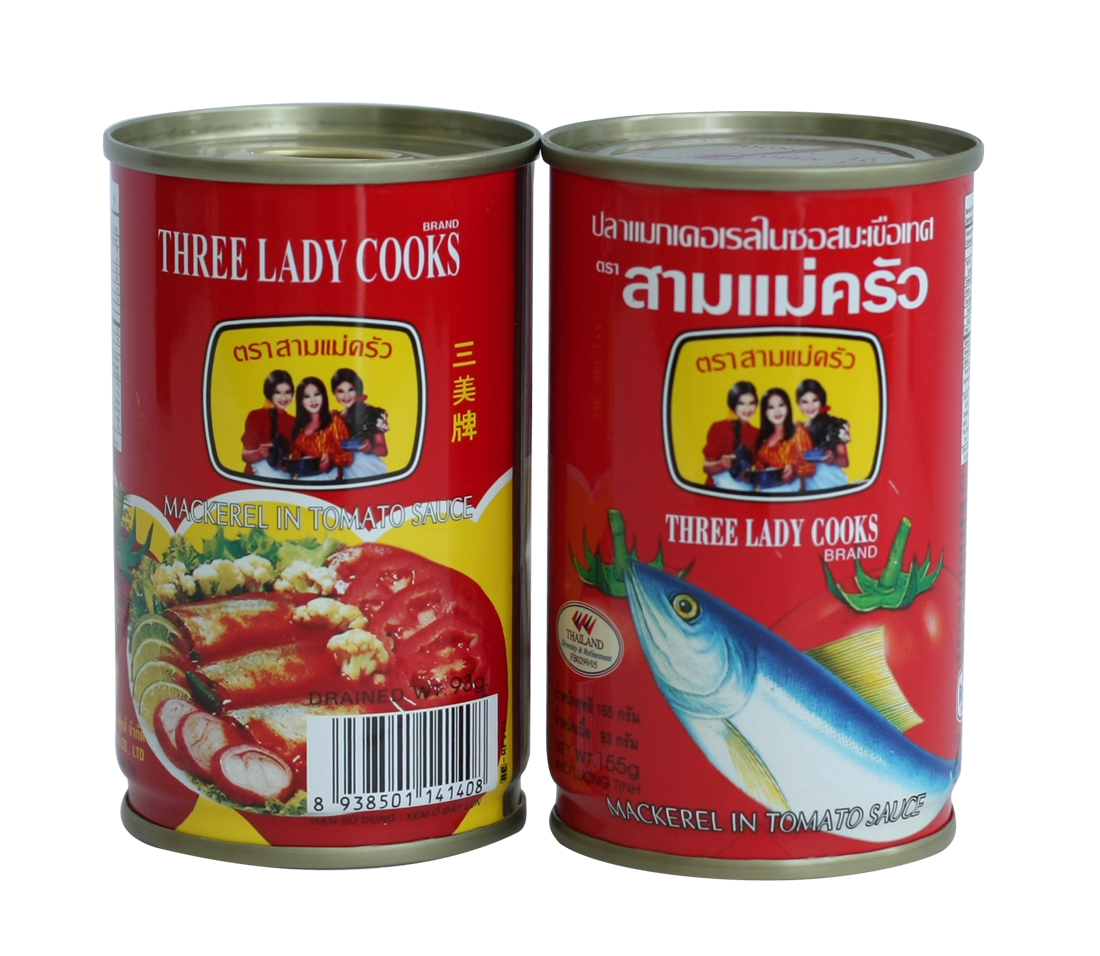 Lốc 10 hộp cá nục sốt cà đậm đà 3 cô gái 155g suto shop