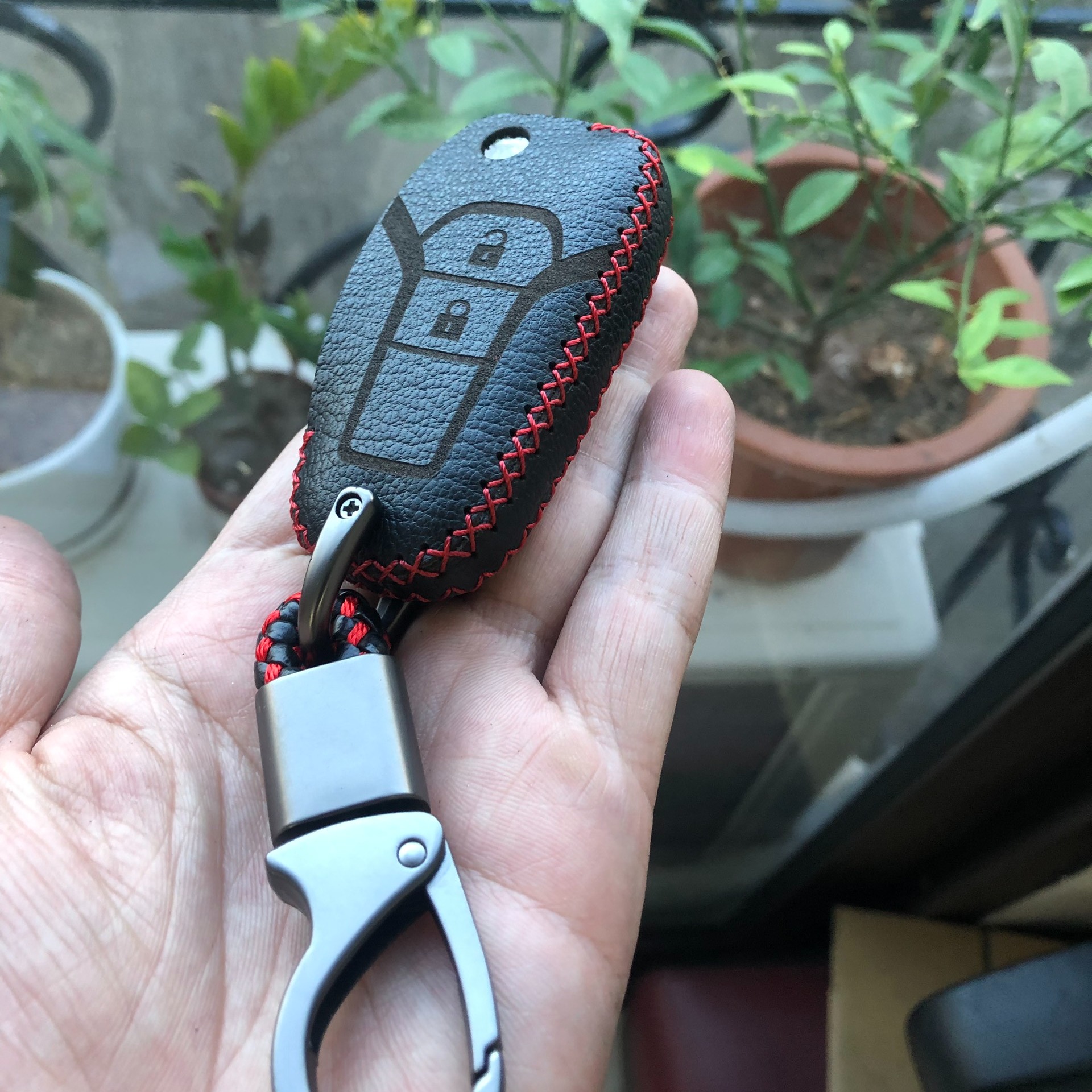 BAO DA CHÌA KHÓA XE FORD RANGER, Chìa Cơ 2 nút Bấm