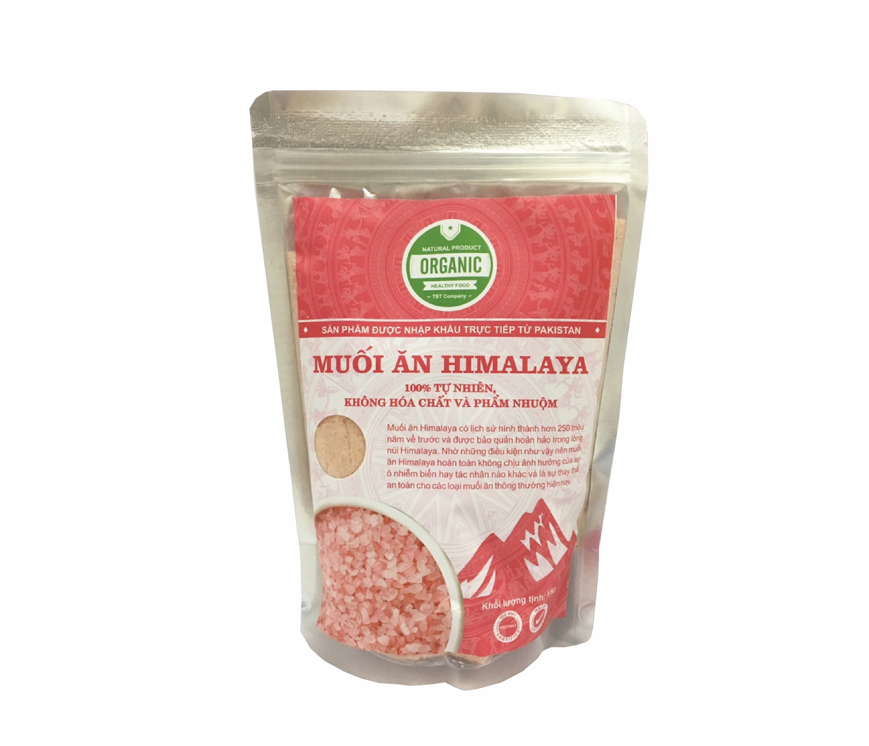 Hà Nội - Muối hồng Himalaya Orfarm túi 1kg - Giao nhanh