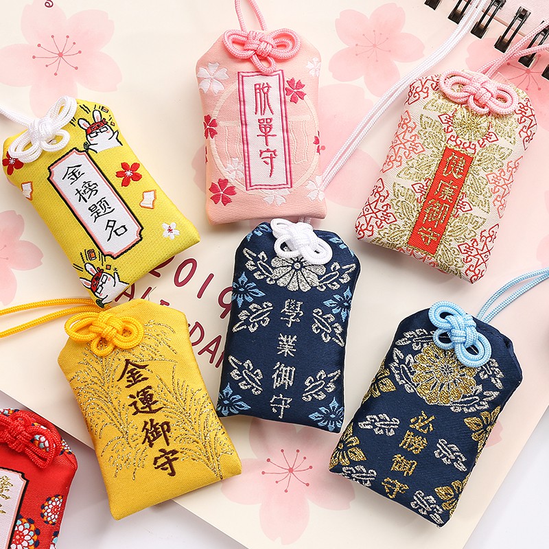 Túi may mắn omamori Nhật Bản bọc silicon, Phong thuỷ tài lộc thiết kế tinh tế {HÀNG LOẠI 1}