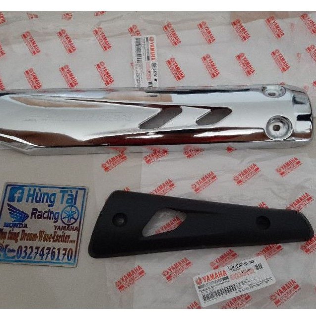 Cặp ốp vĩ che pô ống xã exciter 2005-2010 zin yamaha