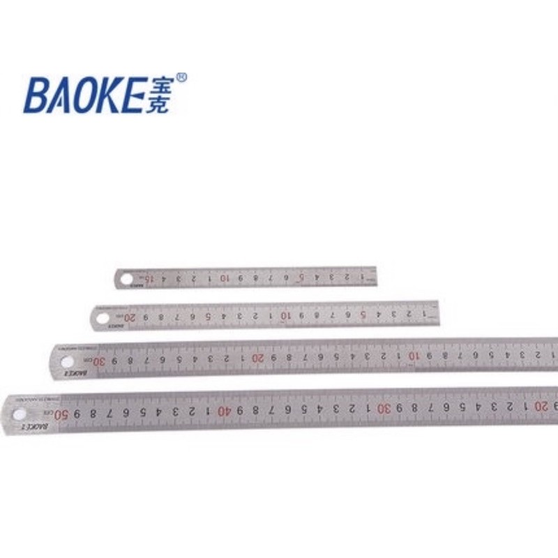 Thước Sắt Baoke 20cm/30cm/50cm