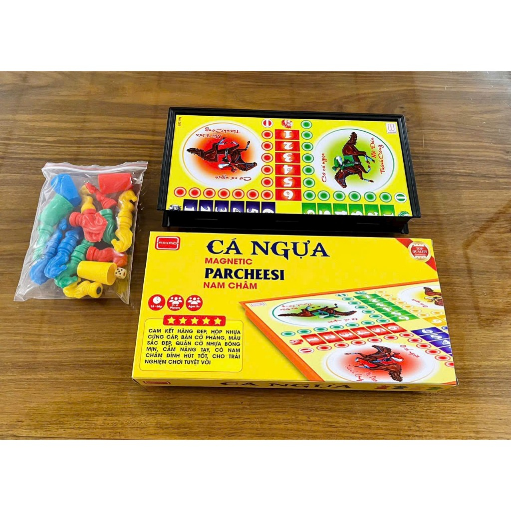 Bộ cờ cá ngựa có nam châm chuẩn quốc tế