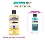 Nước Súc Miệng Listerine Gum Care Giúp Nướu Chắc Khỏe Vị Gừng Thảo Mộc 750ml