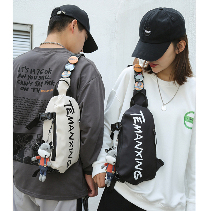 Túi đeo chéo unisex phong cách Hàn Quốc, thiết kế nhỏ gọn đeo chéo TC01