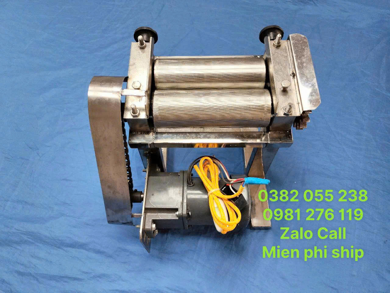 Máy Cán Khô Mực Bằng Điện , Cán Mềm Mực Công Suất 90w